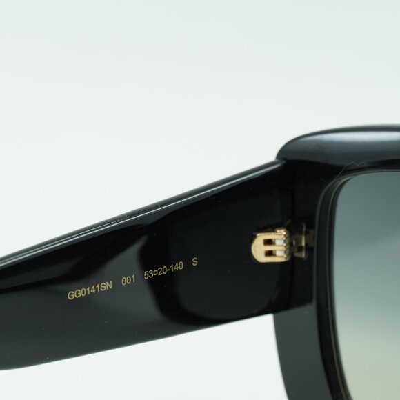 Gucci GG0141SN 001 Square Sunglasses - Black\\Grey Gradient main image 4